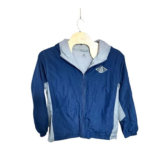 Walt Disney World XXL Full Zip Hooded Lined Jacket Navy and Grey - Picture 1 of 5